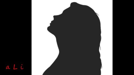 Силуэт лица девушки