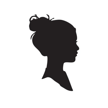 Силуэт женской головы