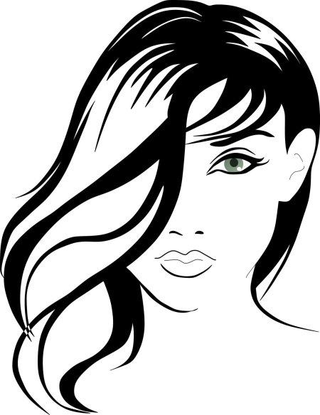 Силуэт лица