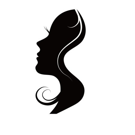 Силуэт лица девушки