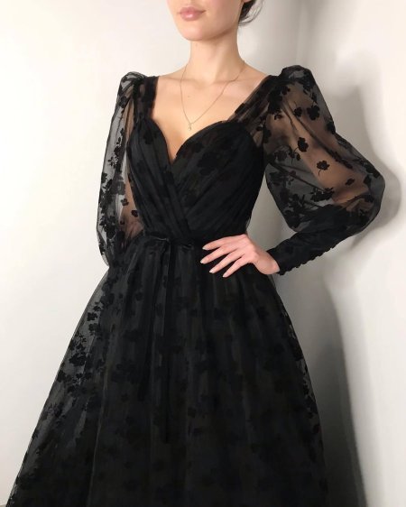 Черное платье на выпускной