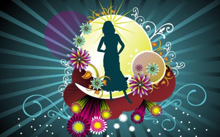 Силуэт девушек