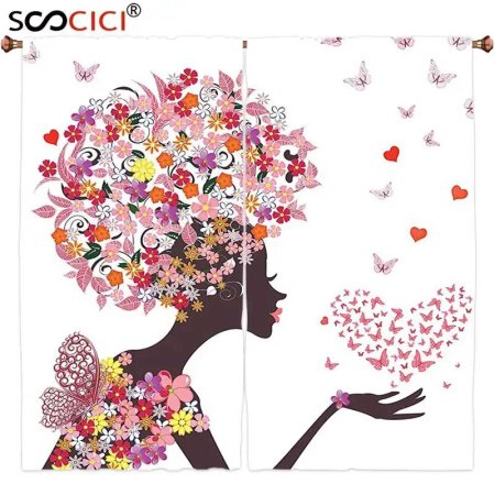 Термонаклейка девушка с цветами