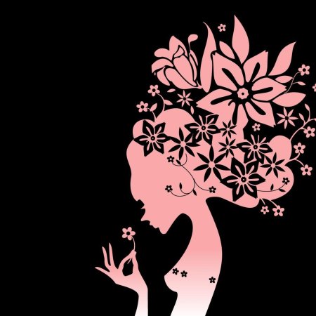 Силуэт девушек