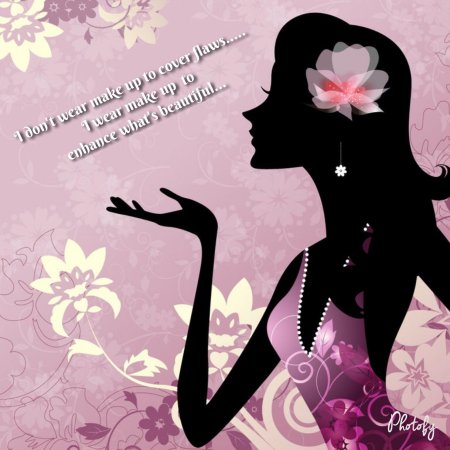 Красивый женский силуэт