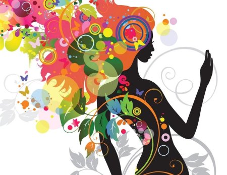 Силуэт девушек