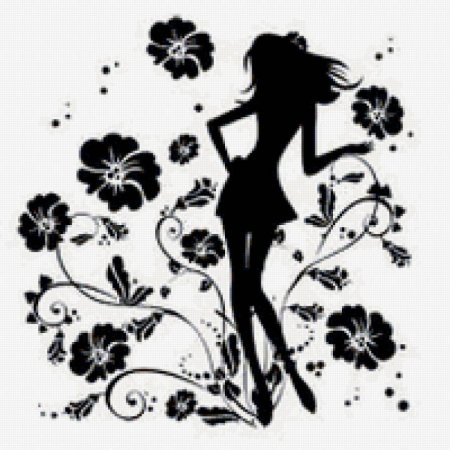 Силуэт девушек