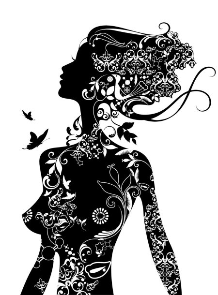 Силуэт девушек