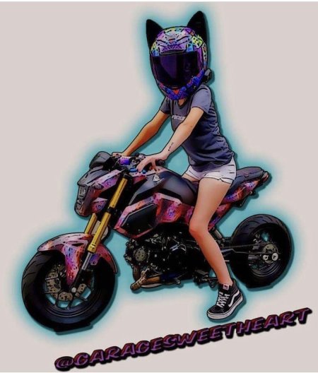 Мото девушка