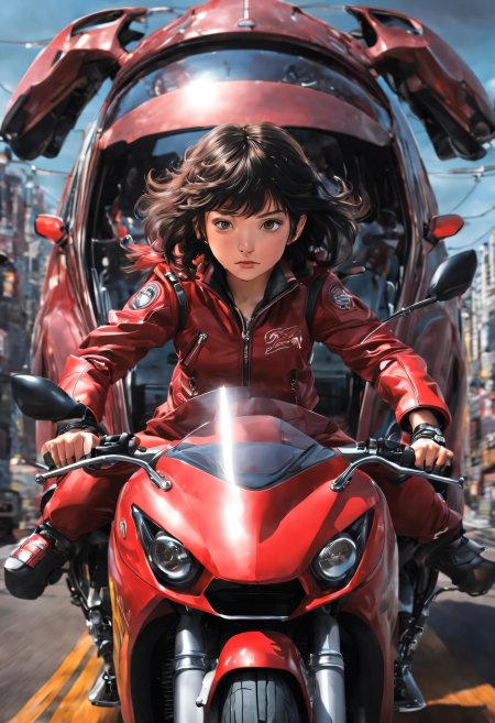 Мотоцикл аниме