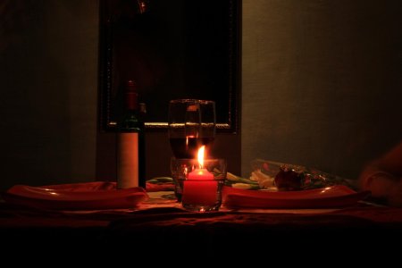 Романтический ужин при свечах