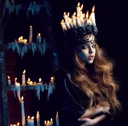 Фотосессия со свечами