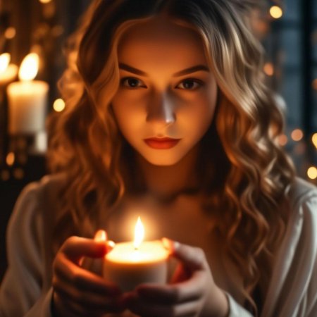 Свеча девушка