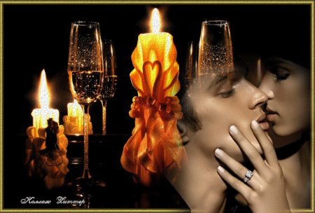 Свеча влюбленные