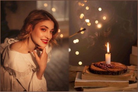 Фотосессия со свечами