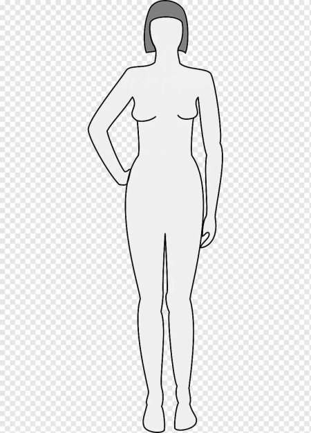 Контур тела человека