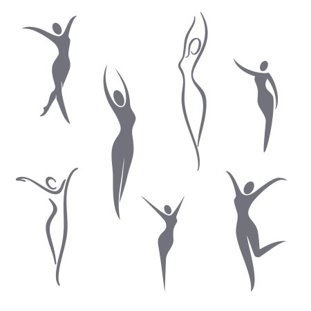 Силуэт женского тела