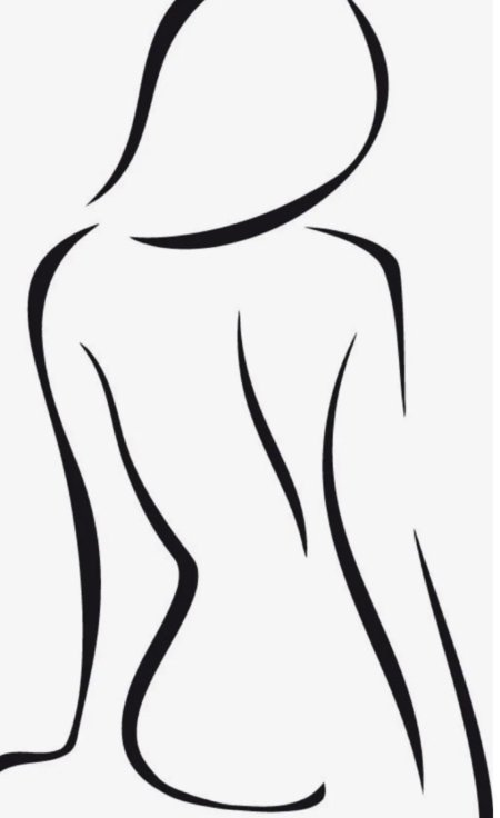 Силуэт женского тела