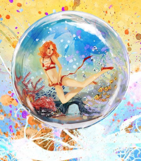 Девушка в шаре