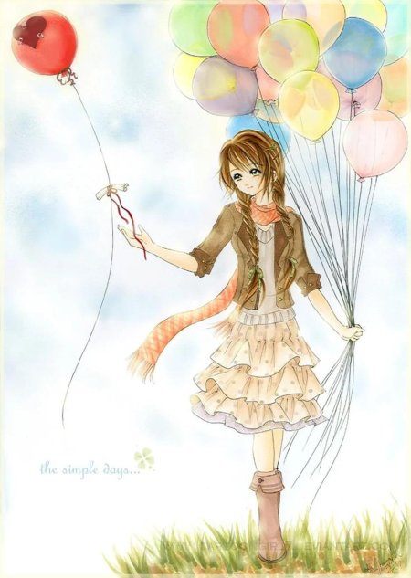 Девочка с шариками