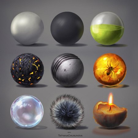 Материалы в шаре