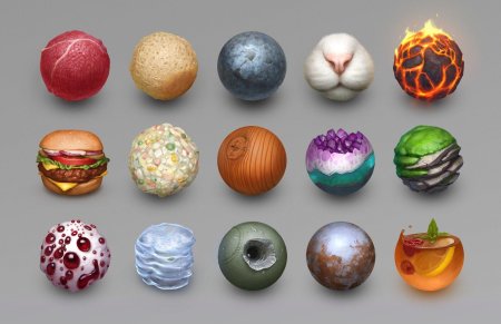 Шар с разными текстурами