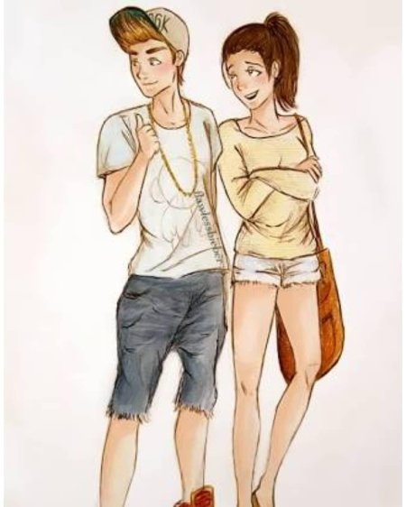 Рисунки парень и девушка