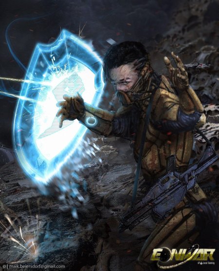 Щит киберпанк