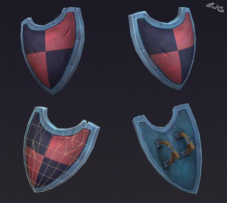 Щит low poly