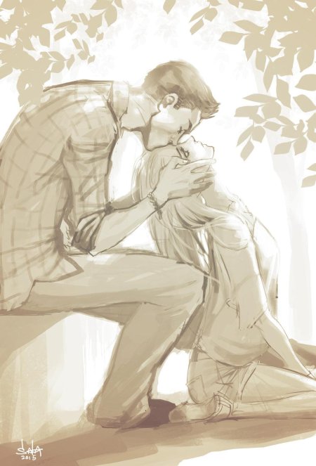 Рисунок парень с девушкой