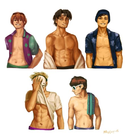 Парень в стиле аниме