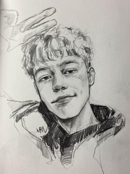 Рисунки парней карандашом