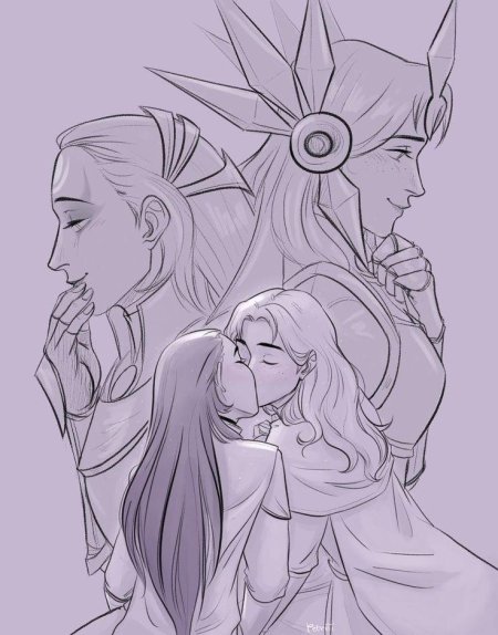 Леона и диана лига легенд