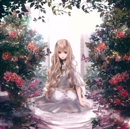 Красивая аниме девушка