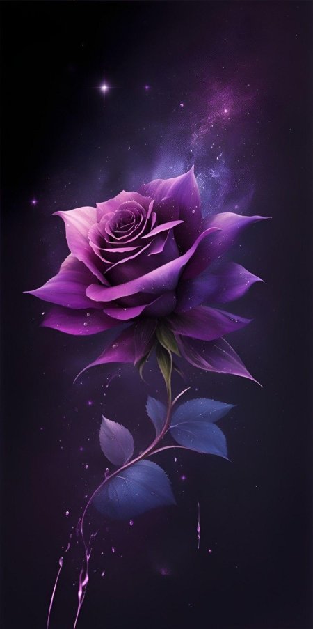 Фиолетовая роза