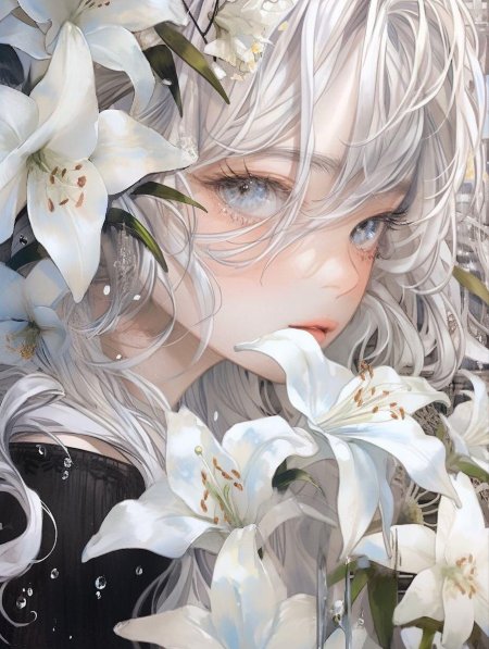 Аниме девушка красивая