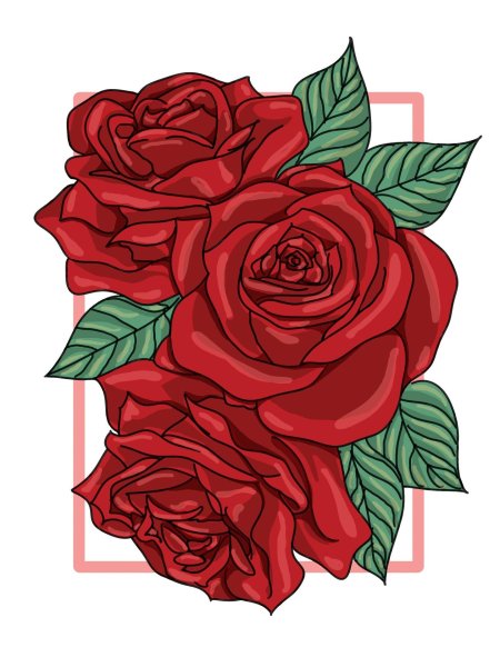 Роза рисунки