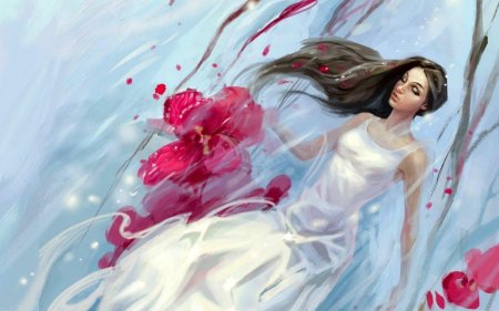 Романтичная девушка