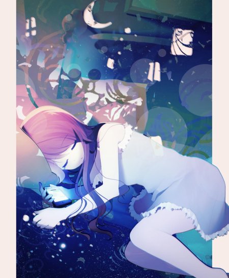 Сонная девушка аниме