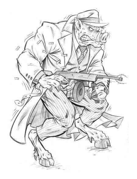 Рисунок бандита