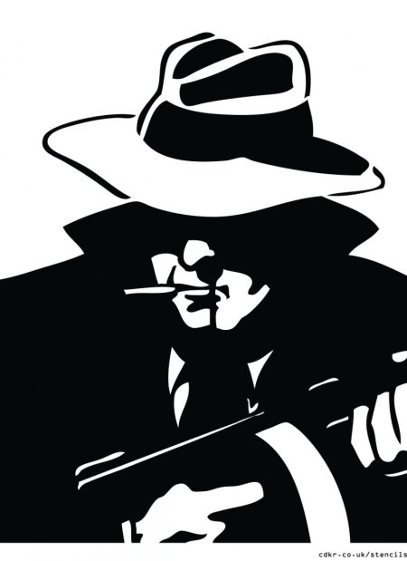 Силуэт гангстера