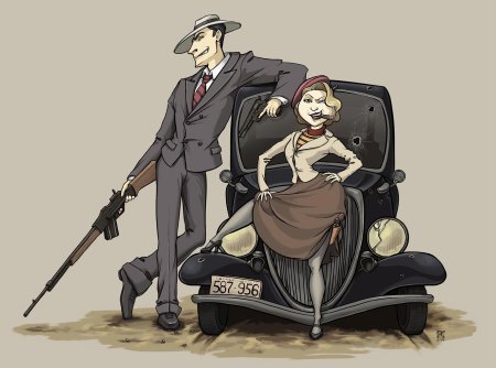 Бонни и клайд гангстеры