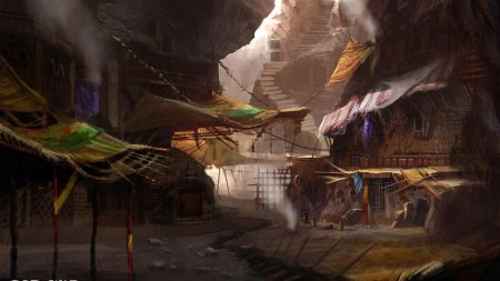 Восточный базар концепт арт