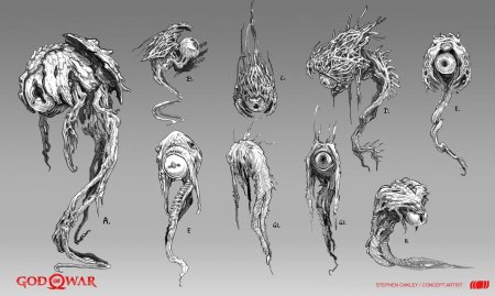 God of war монстры концепт арт
