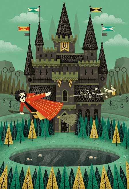 Гарри поттер хогвартс иллюстратор