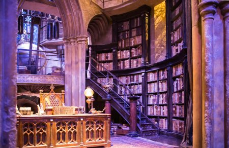 Гарри поттер библиотека хогвартса