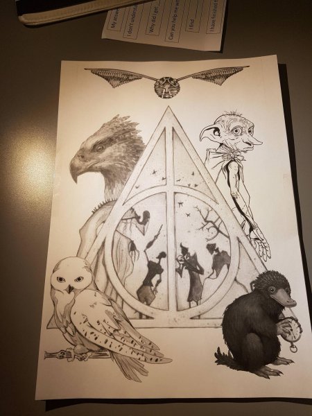 Скетч в стиле гарри поттера