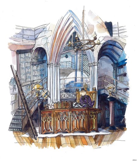 Скетчи гарри поттер акварель