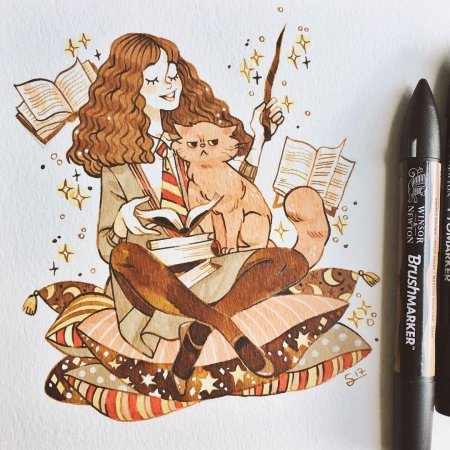 Гермиона грейнджер с живоглотом