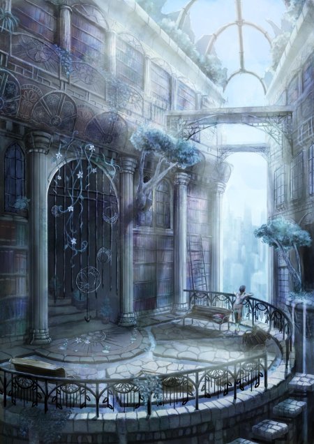 Эльфийский тронный зал фэнтези